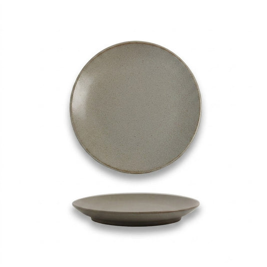 Retro Coarse Pottery Shallow Plate